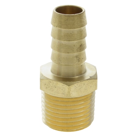 Advanced Technology Products Fitting, Brass, Hose Barb, 1/2" Hose Barb x 1/2" Male NPT HBM12-04